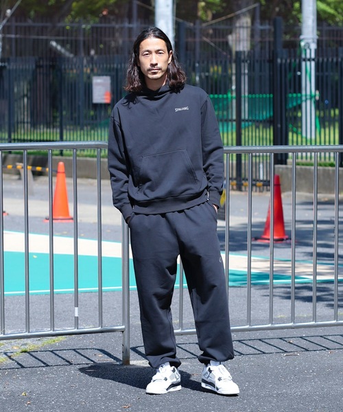 SPALDING(スポルディング)の「【SPALDING/スポルディング】コートサイド フーディ ジップ ポケット/プルオーバーパーカー・フーディー(パーカー・メンズ・ブラック/ダークグリーン・MEDIUM/LARGE/X-LARGE)」の20枚目の写真
