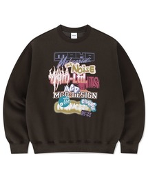 『mahagrid/マハグリッド』 LOGO LIST SWEATSHIRT/ロゴ リスト スエットシャツ