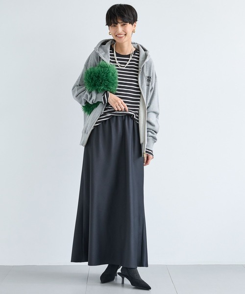 BARNYARDSTORM（バンヤードストーム）の「BARNYARDSTORM / ストレッチサテンスカート / マシンウォッシャブル（スカート・レディース・ブラック/モカ・1/0）」の13枚目の写真