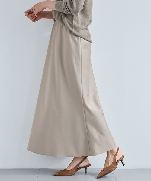 BARNYARDSTORM（バンヤードストーム）の「BARNYARDSTORM / ストレッチサテンスカート / マシンウォッシャブル（スカート・レディース・ブラック/モカ・1/0）」の19枚目の写真