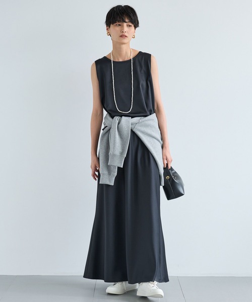 BARNYARDSTORM（バンヤードストーム）の「BARNYARDSTORM / ストレッチサテンスカート / マシンウォッシャブル（スカート・レディース・ブラック/モカ・1/0）」の9枚目の写真