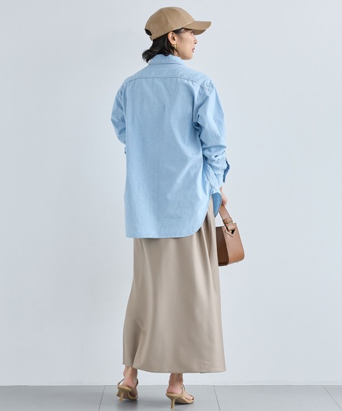 BARNYARDSTORM（バンヤードストーム）の「BARNYARDSTORM / ストレッチサテンスカート / マシンウォッシャブル（スカート・レディース・ブラック/モカ・1/0）」の18枚目の写真