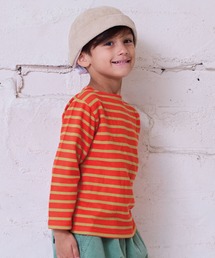 BIG FIELD（ビッグフィールド）の「ボーダーボートネックロンT（Tシャツ/カットソー・キッズ）」