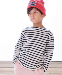 BIG FIELD | ボーダーボートネックロンT(Tシャツ/カットソー)