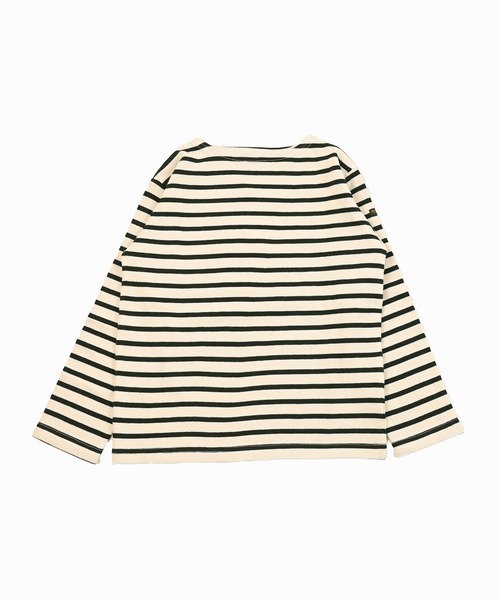 BIG FIELD（ビッグフィールド）の「ボーダーボートネックロンT（Tシャツ/カットソー・キッズ・ブルー/ブラック/グリーン/レッド/ロイヤルブルー/グリーン系その他・80/90/95/100/110/120/130/140/150）」の16枚目の写真