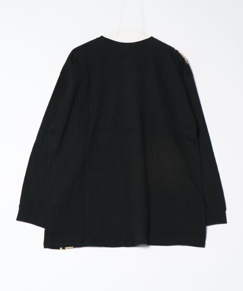 チャイハネ(チャイハネ)の「【チャイハネ】トライバル柄MEN'SロンT(Tシャツ/カットソー・メンズ・マスタード/ホワイト/ブラック・FREE)」の4枚目の写真