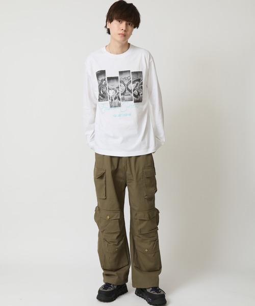 【boohoo】コーデュロイマルチポケットシャツ＆カーゴパンツSET 人気No.1】マルチポケットカーゴパンツ YH7186 | +YoutH