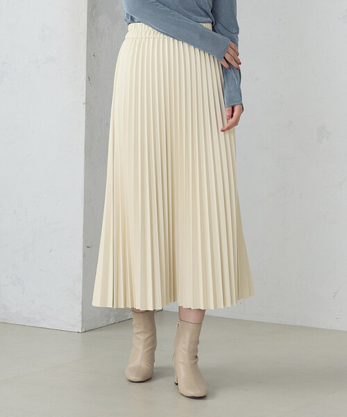 COMME CA ISM（コムサイズム）の「プリーツスカート（スカート・レディース・ブラック/ベージュ/アイボリー・SMALL/MEDIUM/LARGE）」の6枚目の写真