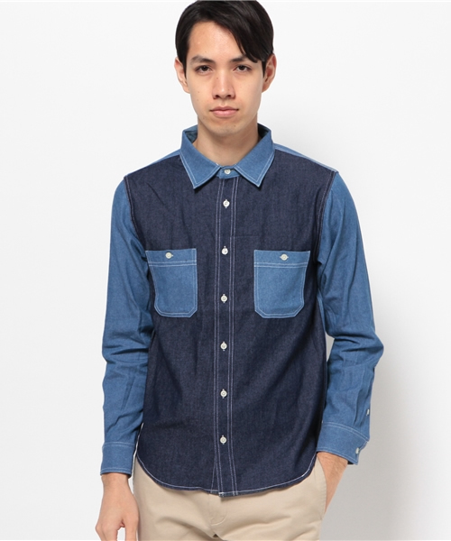 SEVENDAYS=SUNDAY（セブンデイズサンデイ）の「ＳＴＥＥＲ　デニムシャツ（シャツ/ブラウス・メンズ・ネイビー/ブルー・LARGE/MEDIUM）」の2枚目の写真