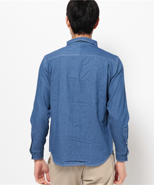 SEVENDAYS=SUNDAY（セブンデイズサンデイ）の「ＳＴＥＥＲ　デニムシャツ（シャツ/ブラウス・メンズ・ネイビー/ブルー・LARGE/MEDIUM）」の4枚目の写真