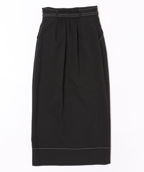 archives（アルシーヴ）の「ベルト付配色ステッチタイトスカート（スカート・レディース・アイボリー/ブラック/ブラウン・MEDIUM）」の4枚目の写真