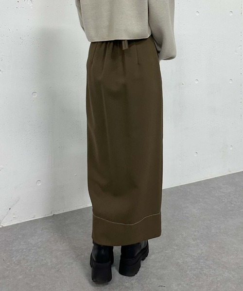 archives（アルシーヴ）の「ベルト付配色ステッチタイトスカート（スカート・レディース・アイボリー/ブラック/ブラウン・MEDIUM）」の16枚目の写真