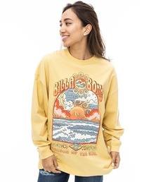 BILLABONG レディース GRAPHIC LOOSE LS TEE ロンＴ 【2024年秋冬モデル】/ビラボングラフィック長袖ロンT
