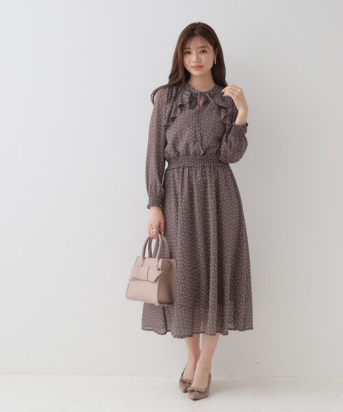 couture brooch（クチュールブローチ）の「◆リボンデザインスクエアバッグ（ショルダーバッグ・レディース・サンドベージュ/ブラック・00）」の4枚目の写真