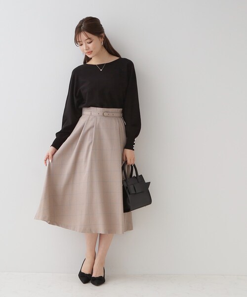 couture brooch（クチュールブローチ）の「◆リボンデザインスクエアバッグ（ショルダーバッグ・レディース・サンドベージュ/ブラック・00）」の9枚目の写真