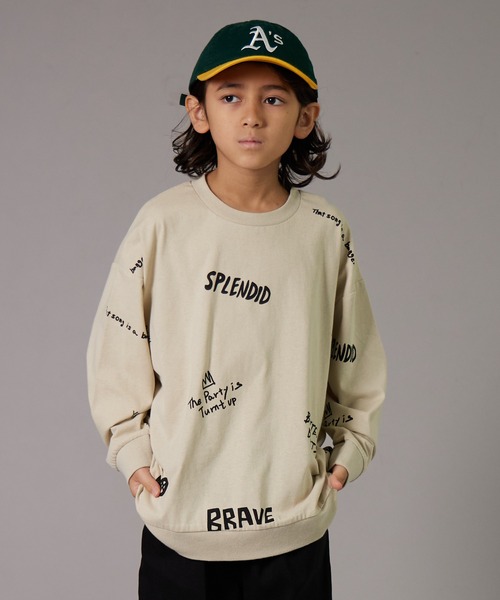 ストリートアート パッチワーク ロングスリーブ Tシャツ