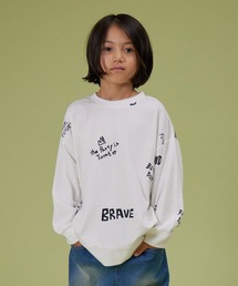 PAIRMANON STREET | 【PAIRMANON STREET】ランダム アート 総柄 ロンT 長袖 Tシャツ(Tシャツ/カットソー)