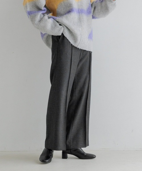 LOWRYS FARM（ローリーズファーム）の「ラナテックフレアパンツ 116727（スラックス・レディース・チャコールグレー/ブラウン系その他/ブラウン・MEDIUM/LARGE）」の9枚目の写真