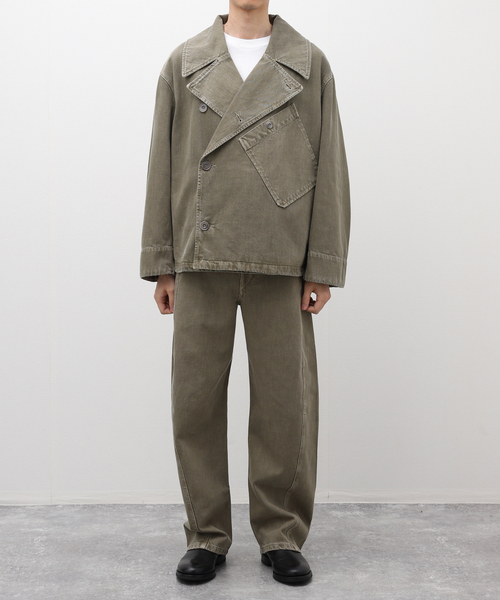 セール】LEMAIRE(ルメール) TWISTED BELTED PANTS PA326LD1017（デニム