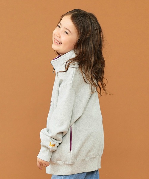 Lee(リー)の「Lee/リー【110-150cm】【親子リンク】キッズ ハーフジップスウェット(スウェット・キッズ・ホワイト/ブラック/グレー・110/120/130/140/150)」の7枚目の写真
