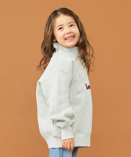 Lee(リー)の「Lee/リー【110-150cm】【親子リンク】キッズ ハーフジップスウェット(スウェット・キッズ・ホワイト/ブラック/グレー・110/120/130/140/150)」の8枚目の写真