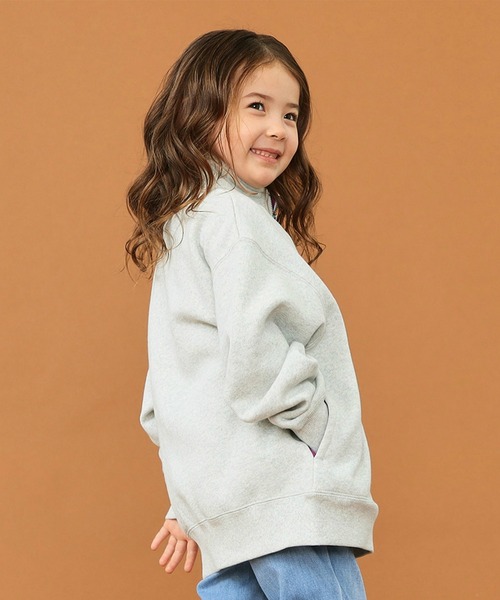 Lee(リー)の「Lee/リー【110-150cm】【親子リンク】キッズ ハーフジップスウェット(スウェット・キッズ・ホワイト/ブラック/グレー・110/120/130/140/150)」の9枚目の写真