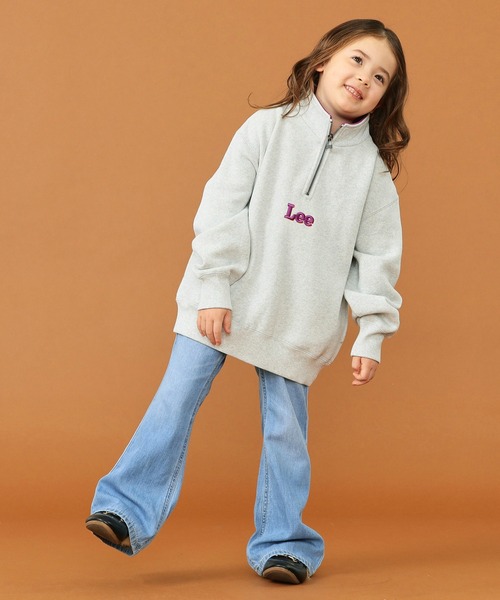 Lee(リー)の「Lee/リー【110-150cm】【親子リンク】キッズ ハーフジップスウェット(スウェット・キッズ・ホワイト/ブラック/グレー・110/120/130/140/150)」の11枚目の写真