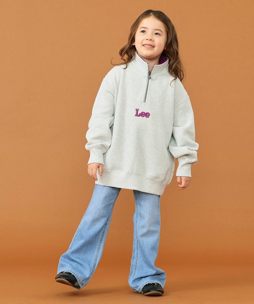 Lee(リー)の「Lee/リー【110-150cm】【親子リンク】キッズ ハーフジップスウェット(スウェット・キッズ・ホワイト/ブラック/グレー・110/120/130/140/150)」の12枚目の写真