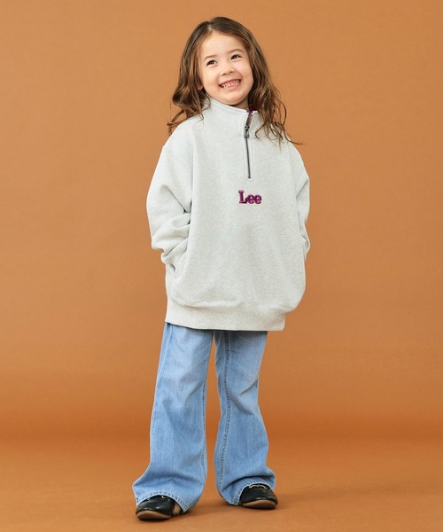 Lee(リー)の「Lee/リー【110-150cm】【親子リンク】キッズ ハーフジップスウェット(スウェット・キッズ・ホワイト/ブラック/グレー・110/120/130/140/150)」の14枚目の写真