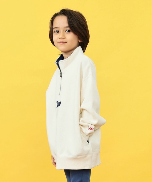 Lee(リー)の「Lee/リー【110-150cm】【親子リンク】キッズ ハーフジップスウェット(スウェット・キッズ・ホワイト/ブラック/グレー・110/120/130/140/150)」の21枚目の写真