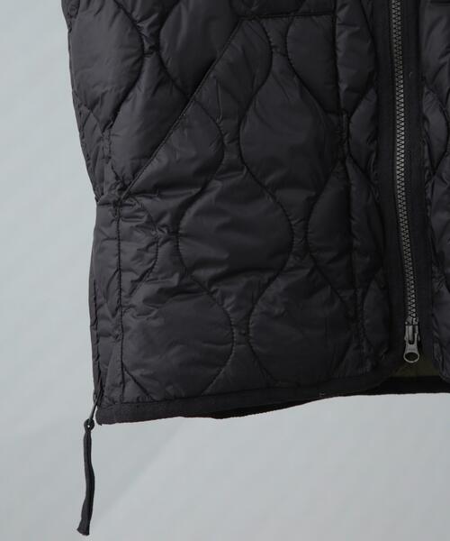 TAION（タイオン）の「TAION/MILITARY V NECK W-ZIP DOWN VT（ダウンジャケット/コート・メンズ・オフホワイト/ブラック・L/M）」の8枚目の写真