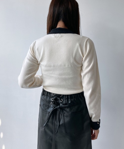 AS KNOW AS plus（アズノゥアズプラス）の「◇ふわふわカフス襟付き