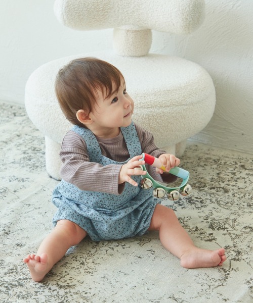 pairmanon（ペアマノン）の「【ベビー】総柄 ワイドシルエット サロペット（その他ベビーウェア・キッズ・ブラウン/ベージュ系その他2/ベージュ系その他・70/80）」の11枚目の写真