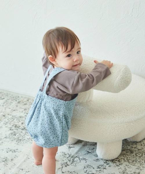 pairmanon（ペアマノン）の「【ベビー】総柄 ワイドシルエット サロペット（その他ベビーウェア・キッズ・ブラウン/ベージュ系その他2/ベージュ系その他・70/80）」の15枚目の写真