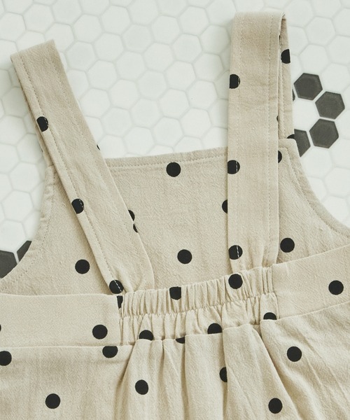 pairmanon（ペアマノン）の「【ベビー】総柄 ワイドシルエット サロペット（その他ベビーウェア・キッズ・ブラウン/ベージュ系その他2/ベージュ系その他・70/80）」の5枚目の写真