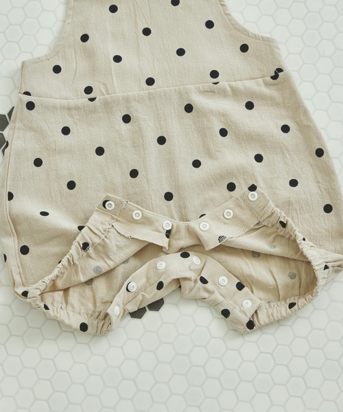 pairmanon（ペアマノン）の「【ベビー】総柄 ワイドシルエット サロペット（その他ベビーウェア・キッズ・ブラウン/ベージュ系その他2/ベージュ系その他・70/80）」の6枚目の写真