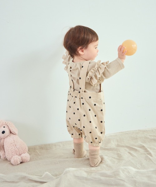 pairmanon（ペアマノン）の「【ベビー】総柄 ワイドシルエット サロペット（その他ベビーウェア・キッズ・ブラウン/ベージュ系その他2/ベージュ系その他・70/80）」の20枚目の写真