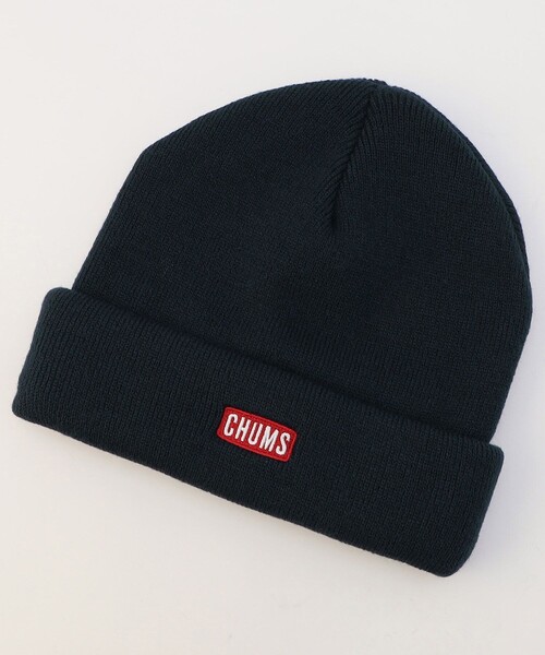 CHUMS(チャムス)の「限定展開 CHUMS/チャムス チャムスロゴショートニットキャップ / CHUMS Logo Short Knit Cap / CH05-1402(ニットキャップ/ビーニー・メンズ・ネイビー/ブラック/グレー・フリ-)」の3枚目の写真