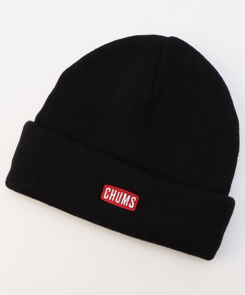 CHUMS(チャムス)の「限定展開 CHUMS/チャムス チャムスロゴショートニットキャップ / CHUMS Logo Short Knit Cap / CH05-1402(ニットキャップ/ビーニー・メンズ・ネイビー/ブラック/グレー・フリ-)」の2枚目の写真