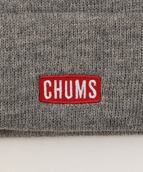 CHUMS(チャムス)の「限定展開 CHUMS/チャムス チャムスロゴショートニットキャップ / CHUMS Logo Short Knit Cap / CH05-1402(ニットキャップ/ビーニー・メンズ・ネイビー/ブラック/グレー・フリ-)」の5枚目の写真