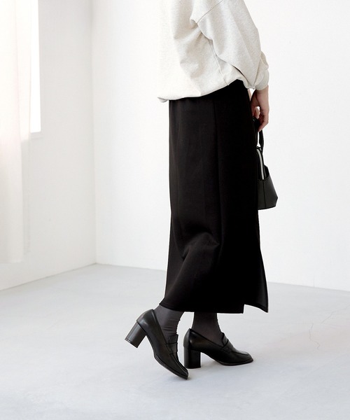 menue（メヌエ）の「スクエアトゥ 6.5cmヒール ローファー（ローファー・レディース・ブラック/シルバー/ブラック系1・S/M/L/LL/3L/SS）」の13枚目の写真