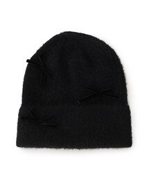 SHOO・LA・RUE | ◆リボン付きシャギーニット帽(ニットキャップ/ビーニー)