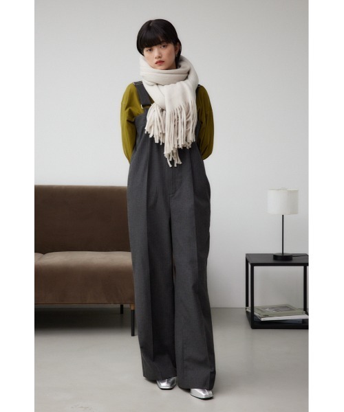 AZUL by moussy（アズールバイマウジー）の「ニットフリンジストール（ストール/ショール・レディース・ライトベージュ/レッド/ターコイズブルー/チャコールグレー・FREE）」の12枚目の写真