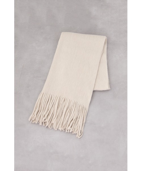 AZUL by moussy（アズールバイマウジー）の「ニットフリンジストール（ストール/ショール・レディース・ライトベージュ/レッド/ターコイズブルー/チャコールグレー・FREE）」の13枚目の写真
