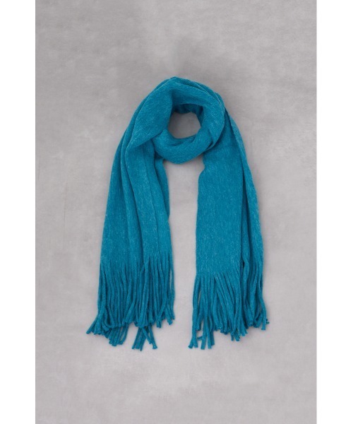 AZUL by moussy（アズールバイマウジー）の「ニットフリンジストール（ストール/ショール・レディース・ライトベージュ/レッド/ターコイズブルー/チャコールグレー・FREE）」の20枚目の写真