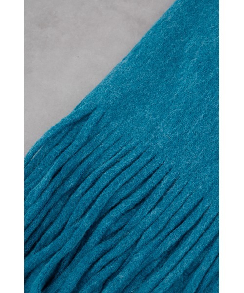 AZUL by moussy（アズールバイマウジー）の「ニットフリンジストール（ストール/ショール・レディース・ライトベージュ/レッド/ターコイズブルー/チャコールグレー・FREE）」の21枚目の写真