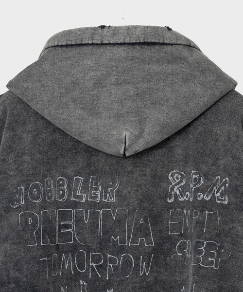 Maison MIHARA YASUHIRO ミハラヤスヒロ　パーカー MIHARAYASUHIRO/ミハラヤスヒロ】BLEACHED HOODIE（パーカー
