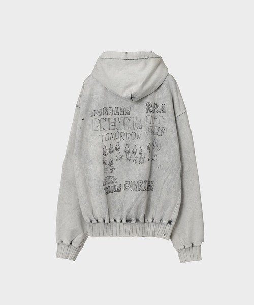 MIHARAYASUHIRO/ミハラヤスヒロ】BLEACHED HOODIE（パーカー