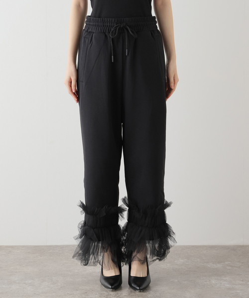 VIVIANO(ヴィヴィアーノ)の「【VIVIANO / ヴィヴィアーノ】Tulle Sweat Pants(その他パンツ・レディース・ブラック・MEDIUM/SMALL)」の10枚目の写真