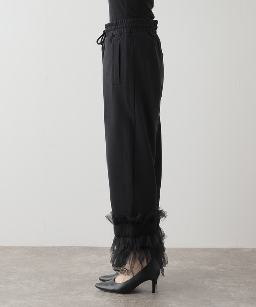 VIVIANO(ヴィヴィアーノ)の「【VIVIANO / ヴィヴィアーノ】Tulle Sweat Pants(その他パンツ・レディース・ブラック・MEDIUM/SMALL)」の11枚目の写真